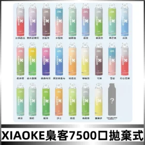 梟客XIAOKE|7500口可發光拋棄式電子煙 跑馬燈一次性